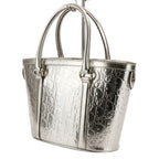 Dior Metallic Trotter Tote Silver — view 6
