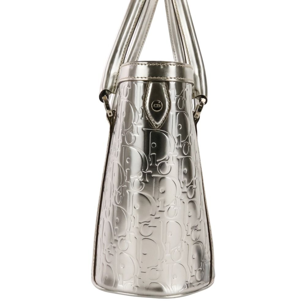 Dior Metallic Trotter Tote Silver — view 3