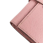 Hermes Bearn Combination Compact Wallet Trifold Rose Sakura Pink — view 9