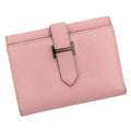 Hermes Bearn Combination Compact Wallet Trifold Rose Sakura Pink