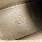 Hermes Quick Leather Low Cut Sneakers 36.5 Brown — view 9