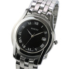 Gucci Quartz Watch Black Dial Silver