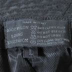 Prada Vintage Logo Embroidery Nylon Bucket Hat L Black — view 5
