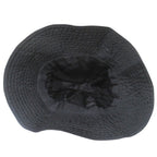 Prada Vintage Logo Embroidery Nylon Bucket Hat L Black — view 4