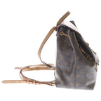 Louis Vuitton Monogram Montsouris NM PM Backpack Brown Leather Gold — view 3