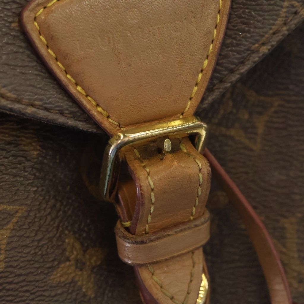 Louis Vuitton Monogram Montsouris NM PM Backpack Brown Leather Gold — view 6