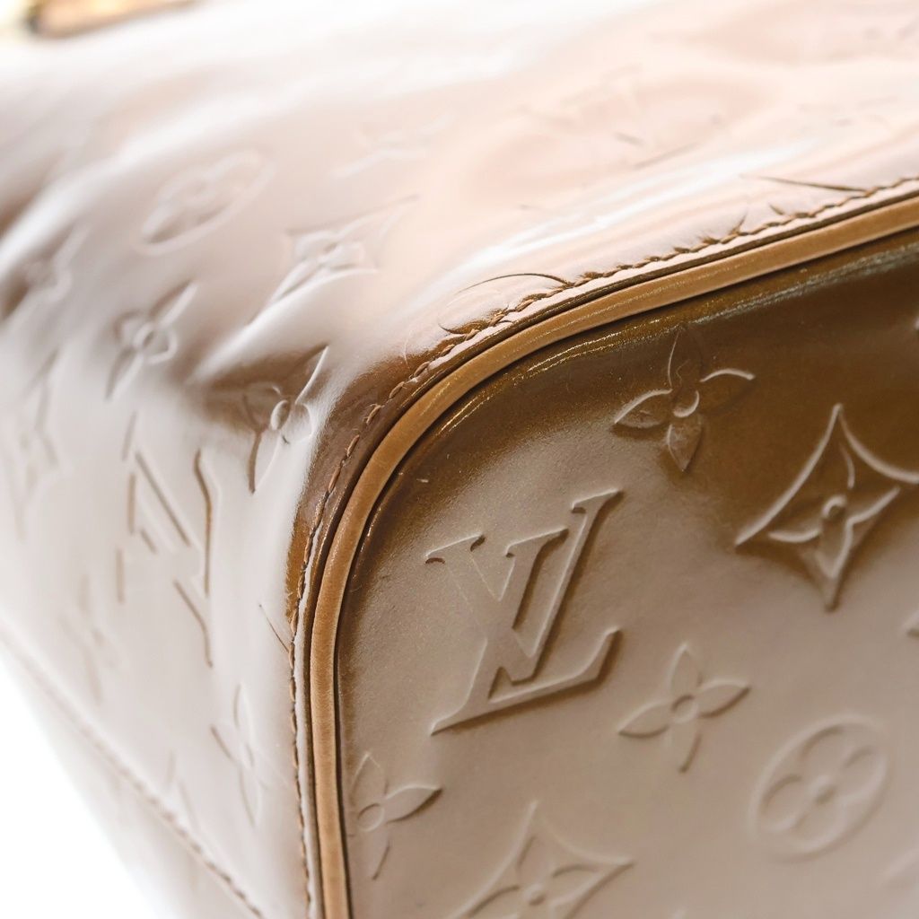 Louis Vuitton Vernis Houston Tote Metallic Brown Leather Patent Gold — view 5