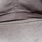 Loewe Repeat Anagram Shoulder Bag Brown Leather Canvas Silver — view 9