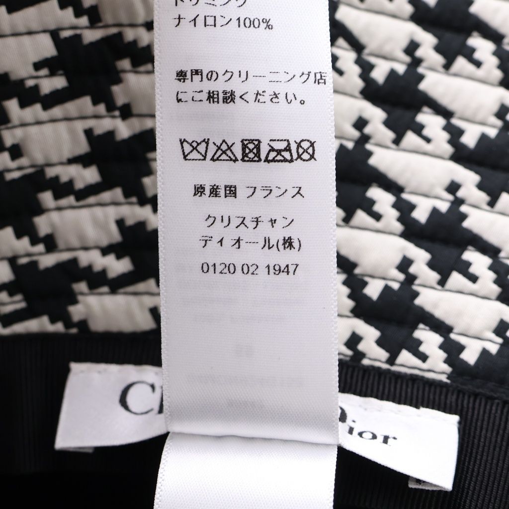 Dior Houndstooth Bucket Hat 59 — view 8