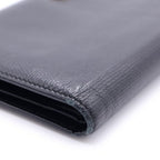 Chanel CC Logo Coco Button Leather Bifold Wallet Black — view 5