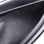 Chanel CC Logo Coco Button Leather Bifold Wallet Black — view 6