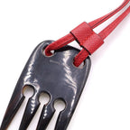 Hermes Comb Bag Charm Leather Strap — view 6