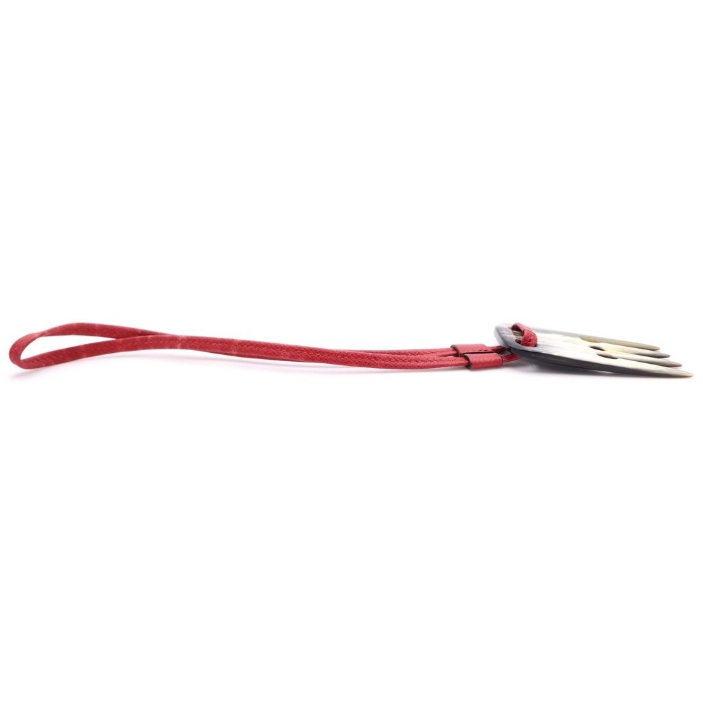 Hermes Comb Bag Charm Leather Strap — view 3