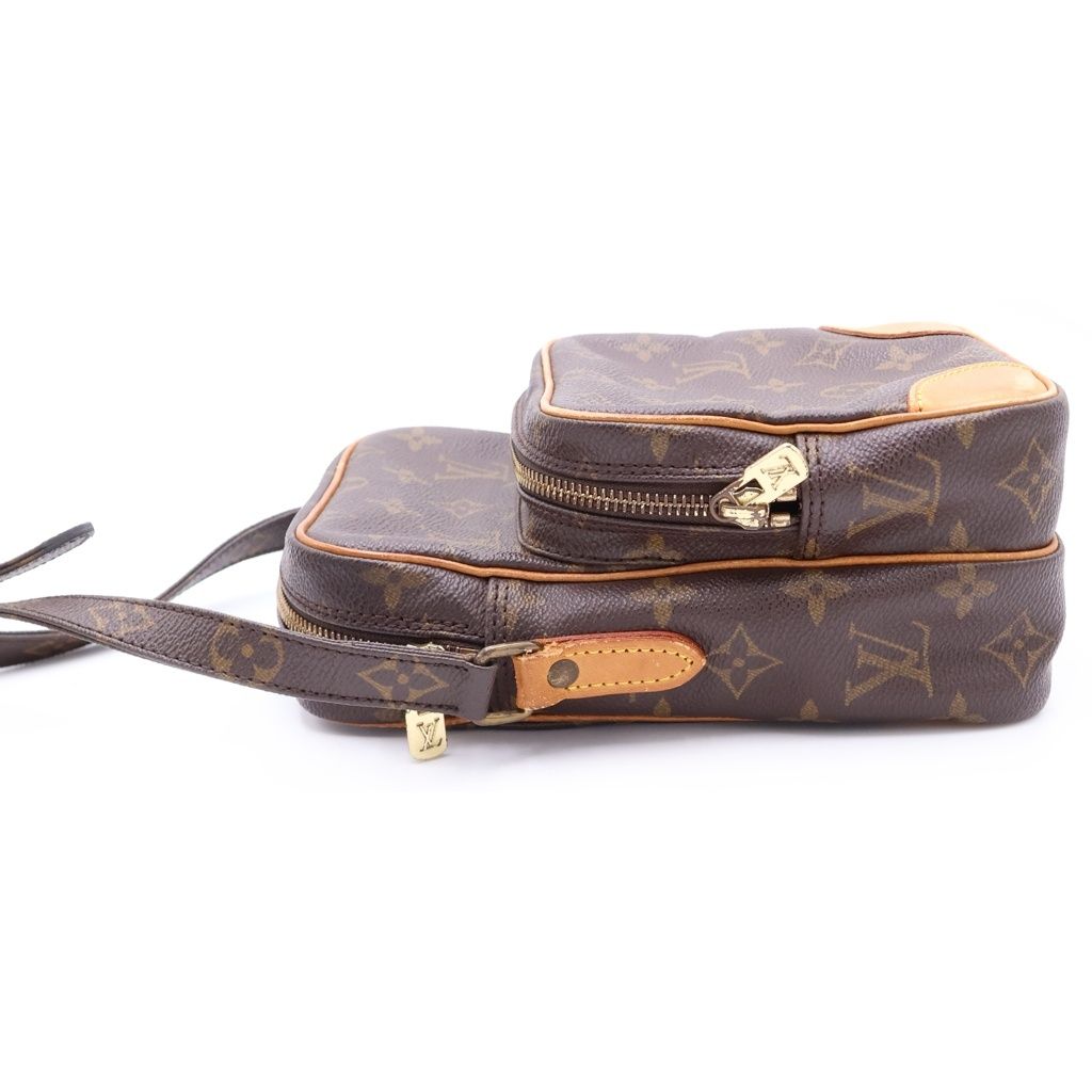 Louis Vuitton Monogram Amazon Mini Shoulder Bag Brown Leather Gold — view 3