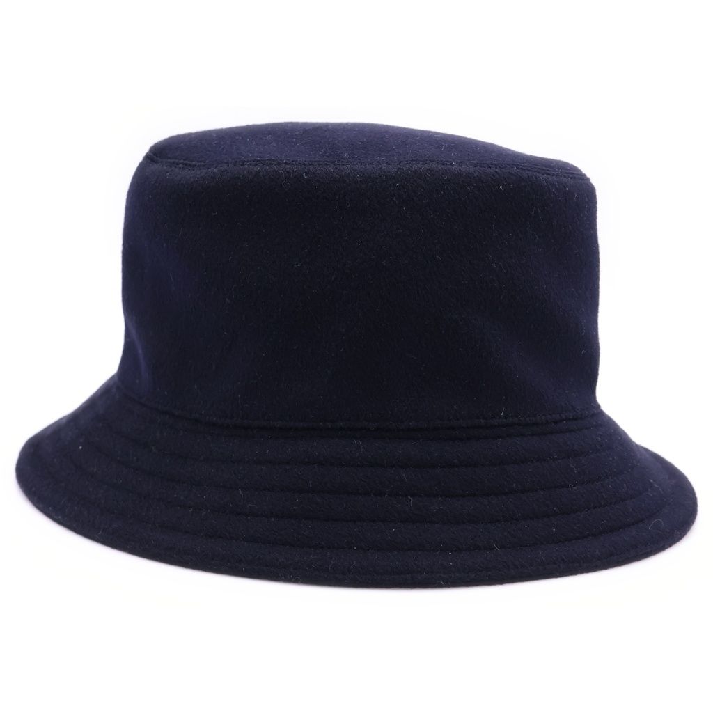 Hermes Bucket Hat Navy 57 — view 2