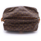 Louis Vuitton Monogram Saumur 35 Shoulder Bag Brown Leather Gold — view 4