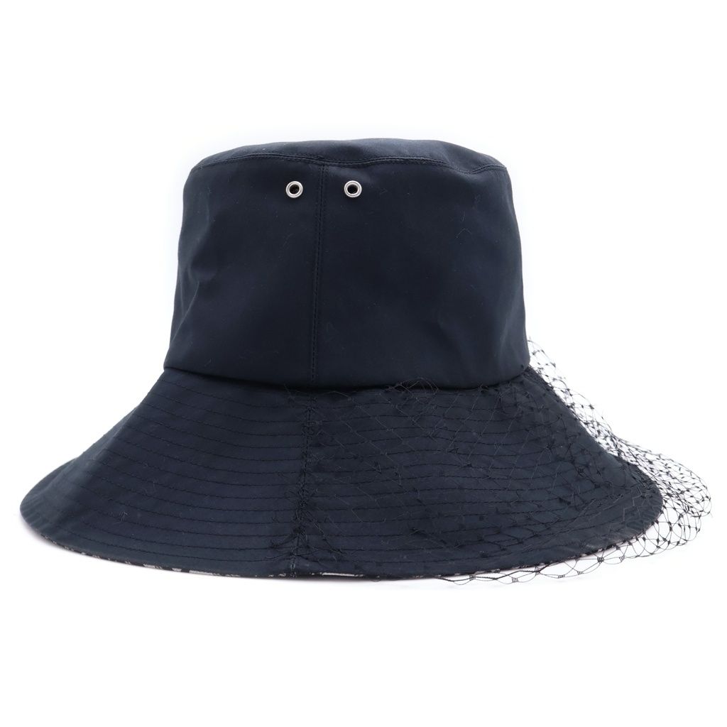 Dior Teddy-d Oblique Bucket Hat Tulle Polyester Cotton Black — view 3