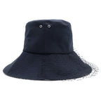 Dior Teddy-d Oblique Bucket Hat Tulle Polyester Cotton Black — view 3