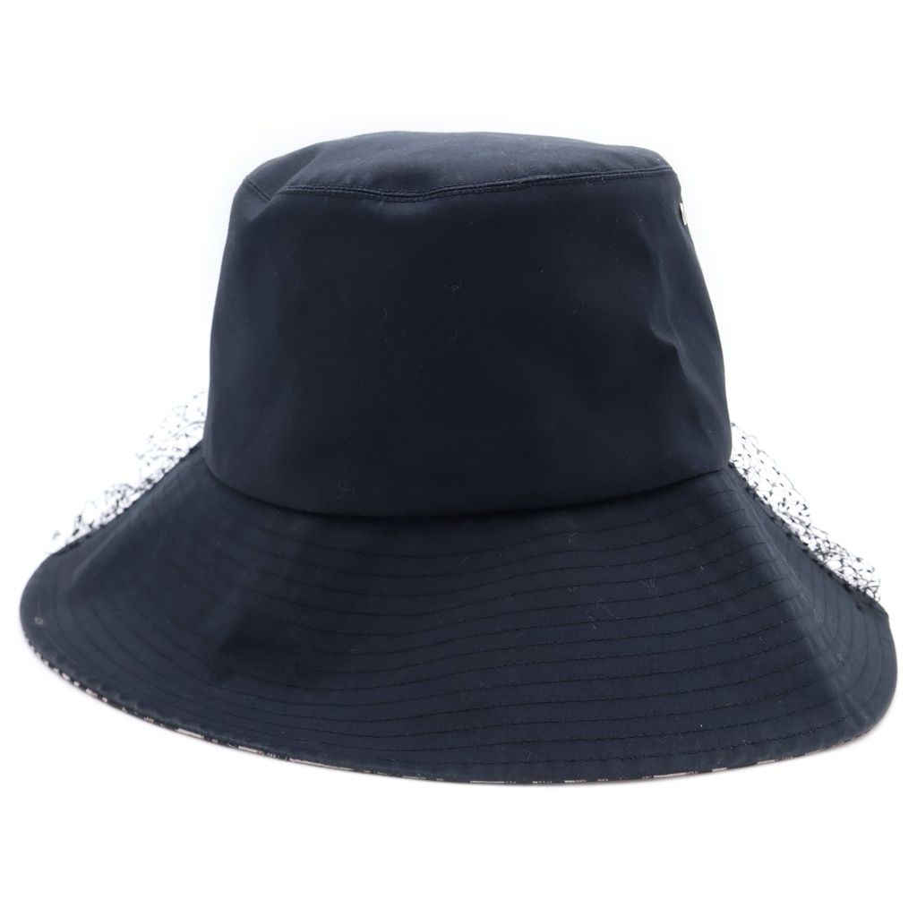 Dior Teddy-d Oblique Bucket Hat Tulle Polyester Cotton Black — view 2