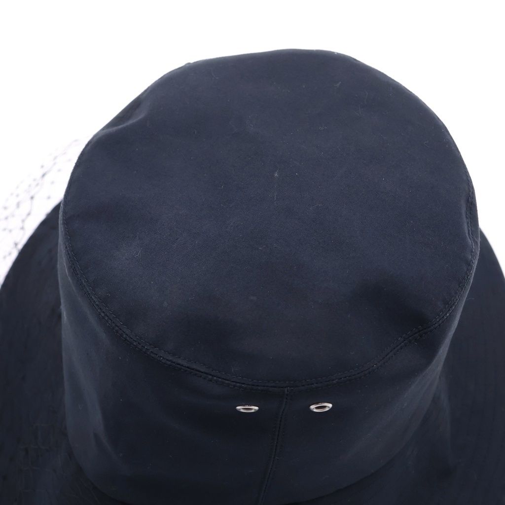 Dior Teddy-d Oblique Bucket Hat Tulle Polyester Cotton Black — view 6