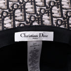 Dior Teddy-d Oblique Bucket Hat Tulle Polyester Cotton Black — view 7
