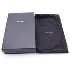 Saint Laurent Paris Cassandra Logo Plate Chez Blanc Stitch Leather Large Flap — view 6