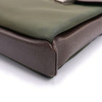 Louis Vuitton Sarah Tov GM Taiga Leather Canvas Shoulder Bag Brown Green — view 5