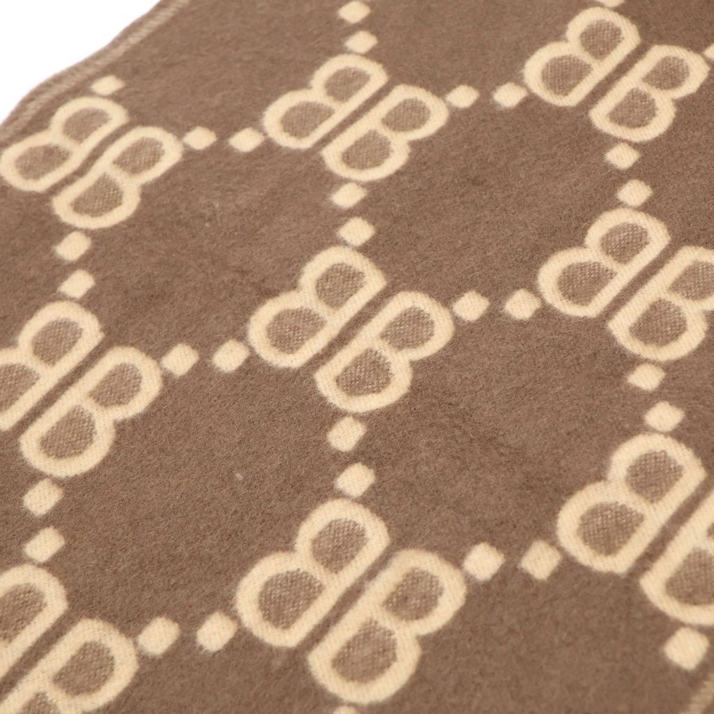 Gucci the Hacker Project All Over Logo Macro Scarf Cashmere Blend All Pattern — view 4