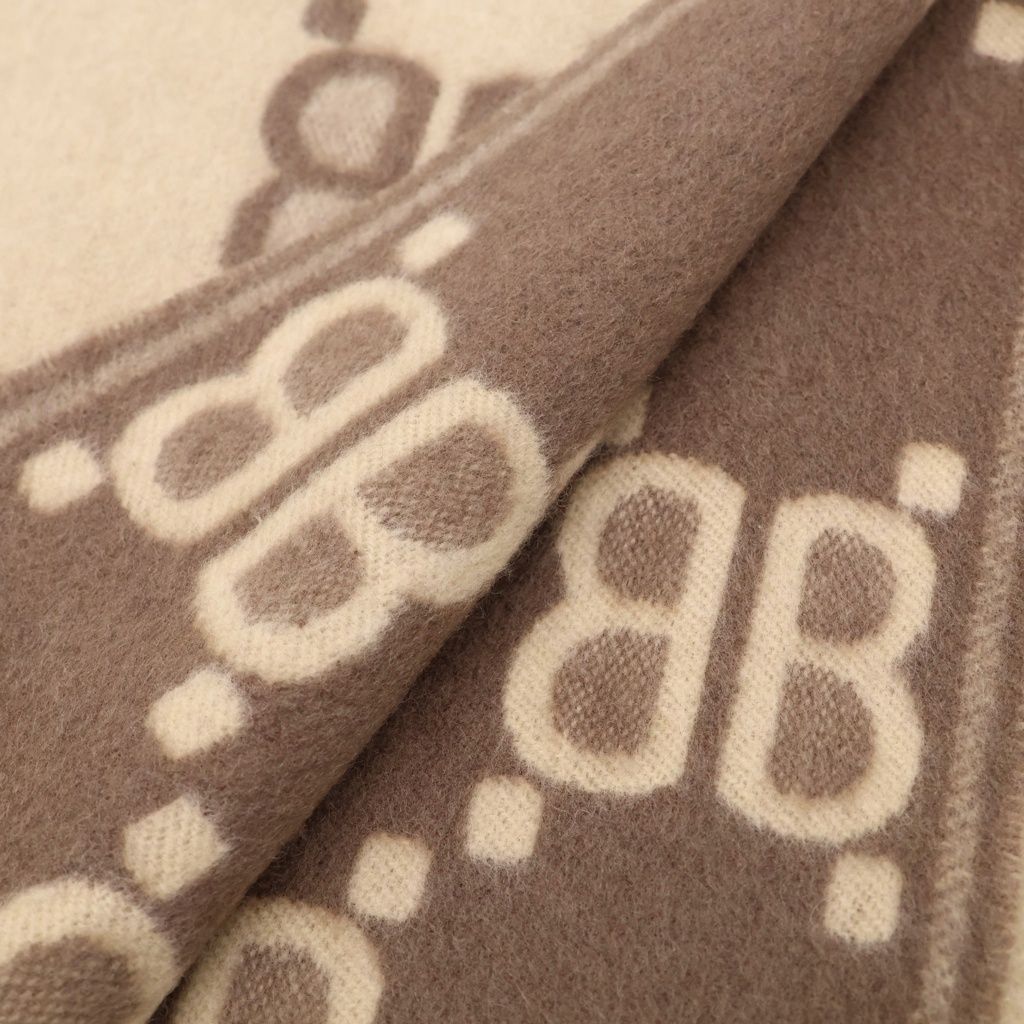 Gucci the Hacker Project All Over Logo Macro Scarf Cashmere Blend All Pattern — view 2