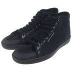 Saint Laurent Paris Mid Top High Cut Sneakers Black — view 2