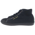 Saint Laurent Paris Mid Top High Cut Sneakers Black