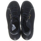 Saint Laurent Paris Mid Top High Cut Sneakers Black — view 4