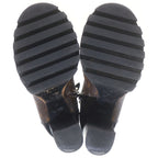 Louis Vuitton Monogram Star Trail Line Short Ankle Boots Heels Leather Gold — view 5