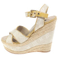 Louis Vuitton Star Board Line Wedge Sole Sandals Beige