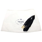 Prada Saffiano Tessuto Nylon Leather 2-Way Shoulder Bag Black — view 8