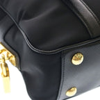 Prada Saffiano Tessuto Nylon Leather 2-Way Shoulder Bag Black — view 5
