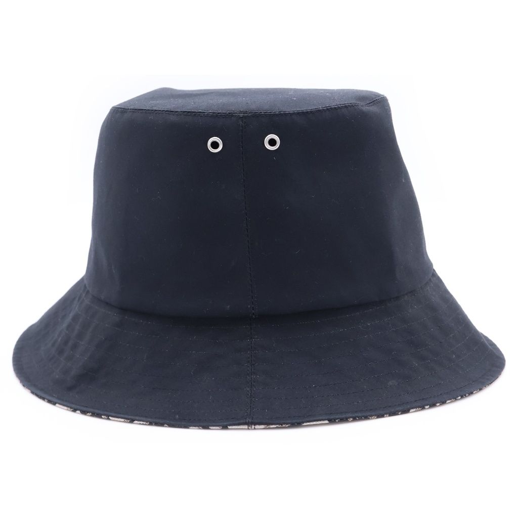 Dior Lining Oblique Pattern Bucket Hat Black — view 4