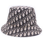 Dior Lining Oblique Pattern Bucket Hat Black — view 3