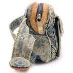 Louis Vuitton Monogram Denim Bum Bag Mini Indigo Blue Brown Gold — view 3