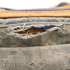 Louis Vuitton Monogram Denim Bum Bag Mini Indigo Blue Brown Gold — view 7