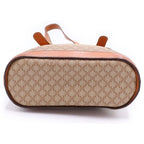 Celine Macadam Handbag Beige Leather Gold — view 4