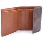 Louis Vuitton Monogram Portefeuille Elise Trifold Wallet Compact Brown — view 4