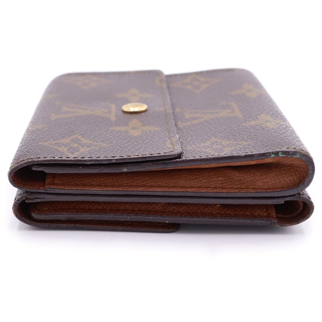 Louis Vuitton Monogram Portefeuille Elise Trifold Wallet Compact Brown — view 3