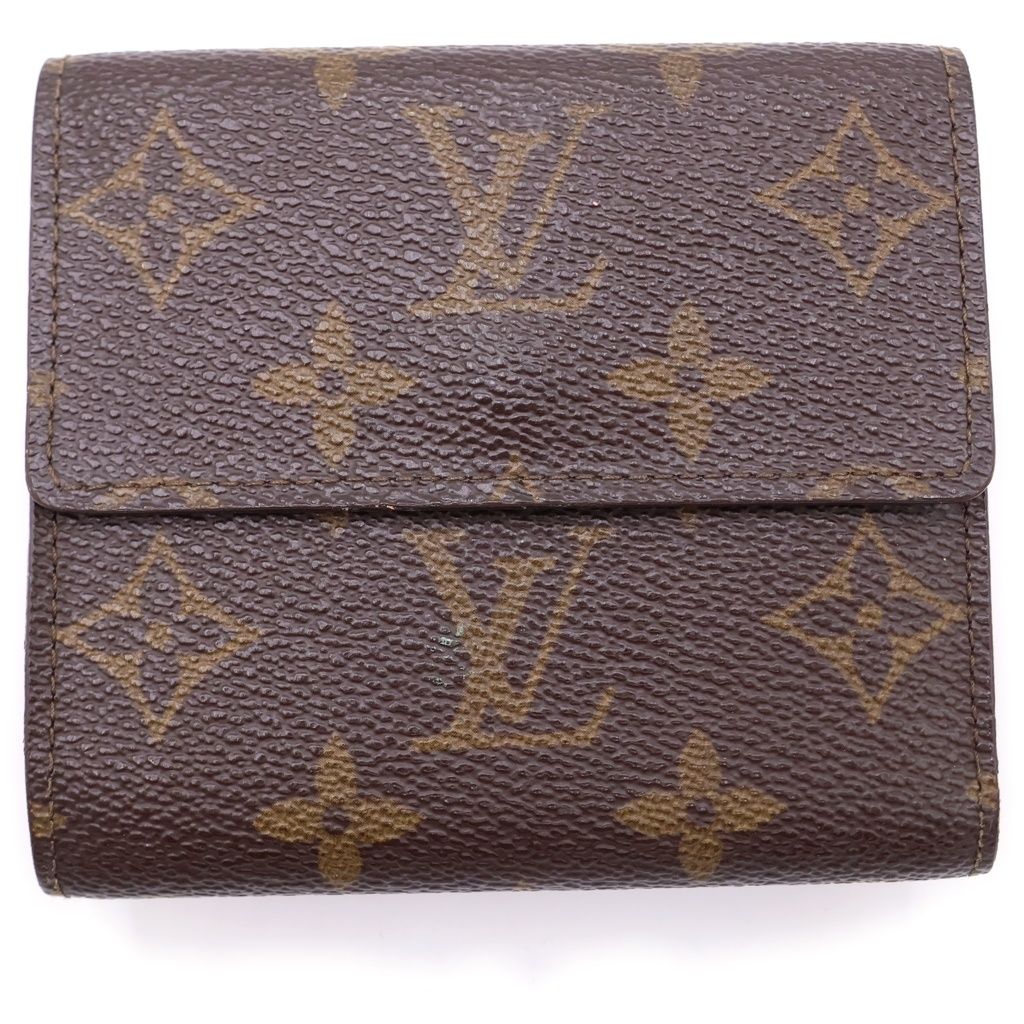 Louis Vuitton Monogram Portefeuille Elise Trifold Wallet Compact Brown — view 2