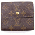 Louis Vuitton Monogram Portefeuille Elise Trifold Wallet Compact Brown