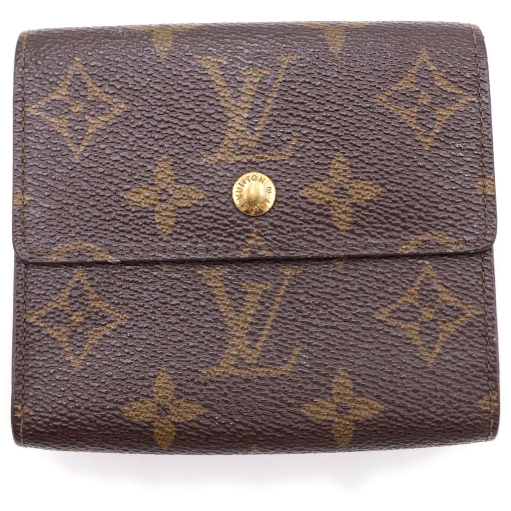 Louis Vuitton Monogram Portefeuille Elise Trifold Wallet Compact Brown