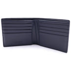 Bottega Veneta Intrecciato Bicolor Bifold Wallet Leather Black White — view 4