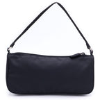Prada Re-Nylon Pouch Handbag Nylon Silver Black — view 2