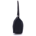 Prada Re-Nylon Pouch Handbag Nylon Silver Black — view 3