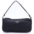 Prada Re-Nylon Pouch Handbag Nylon Silver Black